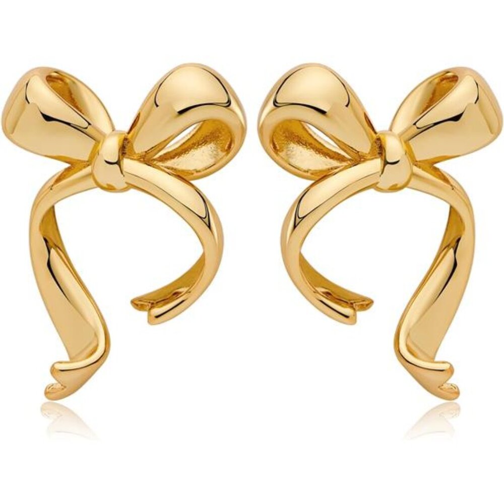Chic Bow Stud Earrings – Hypoallergenic, Dainty Bow Design